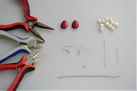 Materials for making handmade earrings